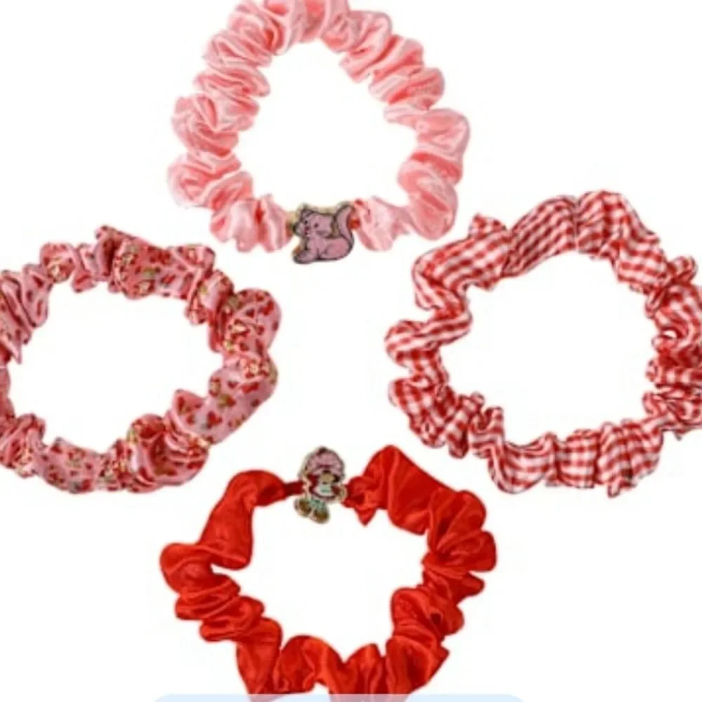 Strawberry‎ Shortcake Mini Scrunchies Set